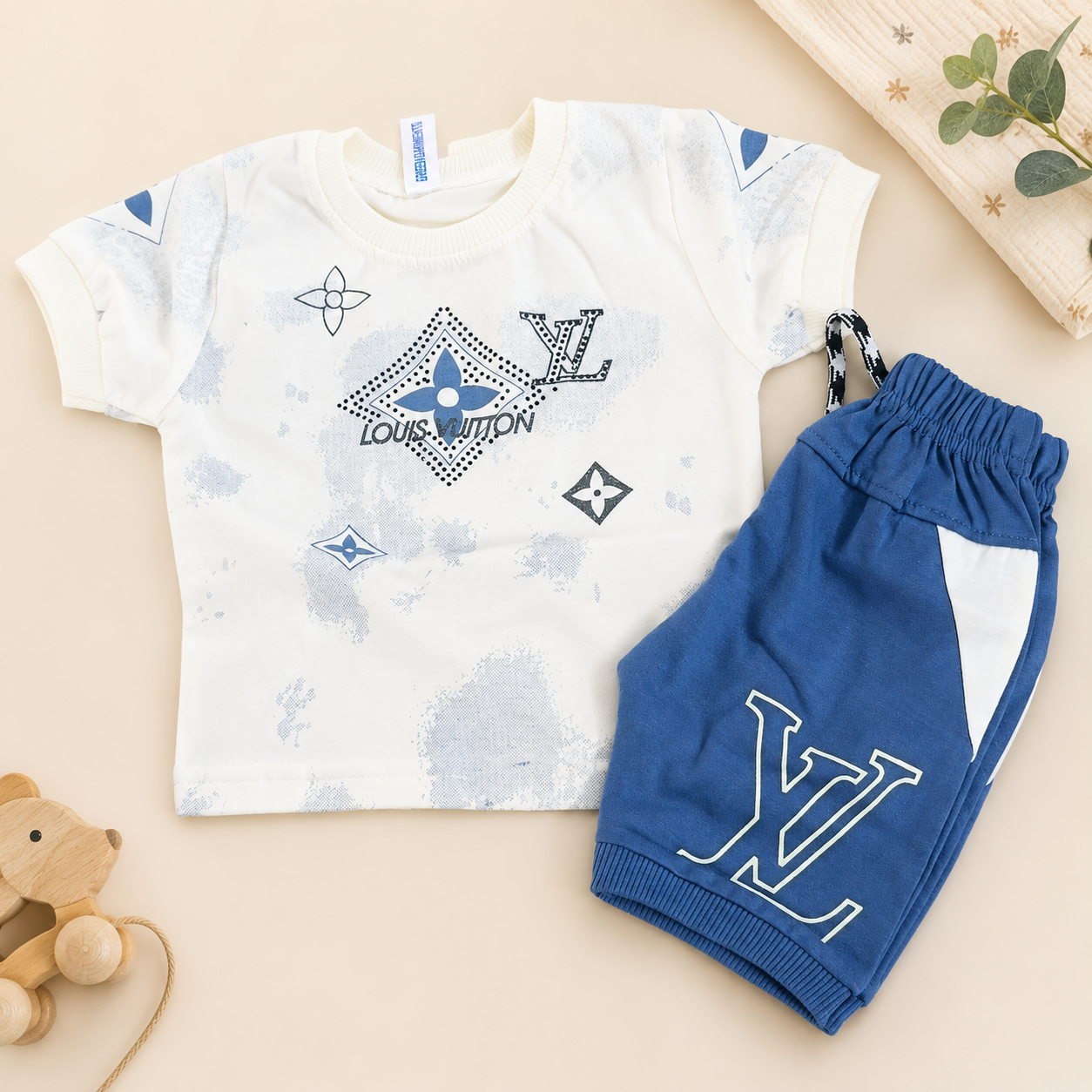 Baby Boys Graphic Print Summer Set – Assorted Colors