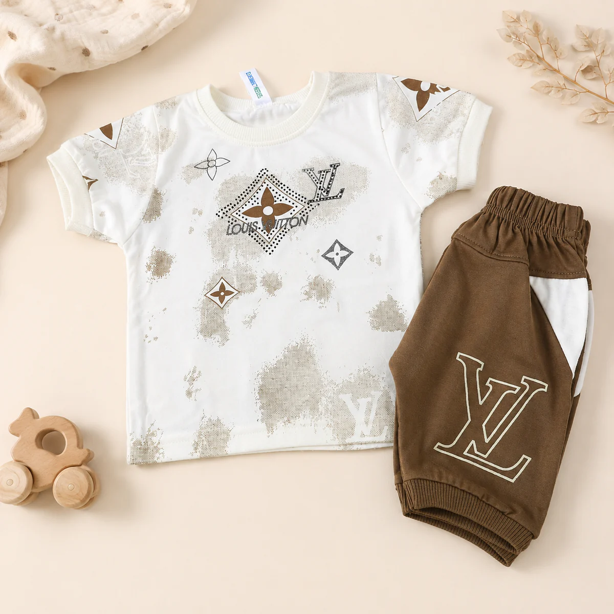 Baby Boys Graphic Print Summer Set – Assorted Colors