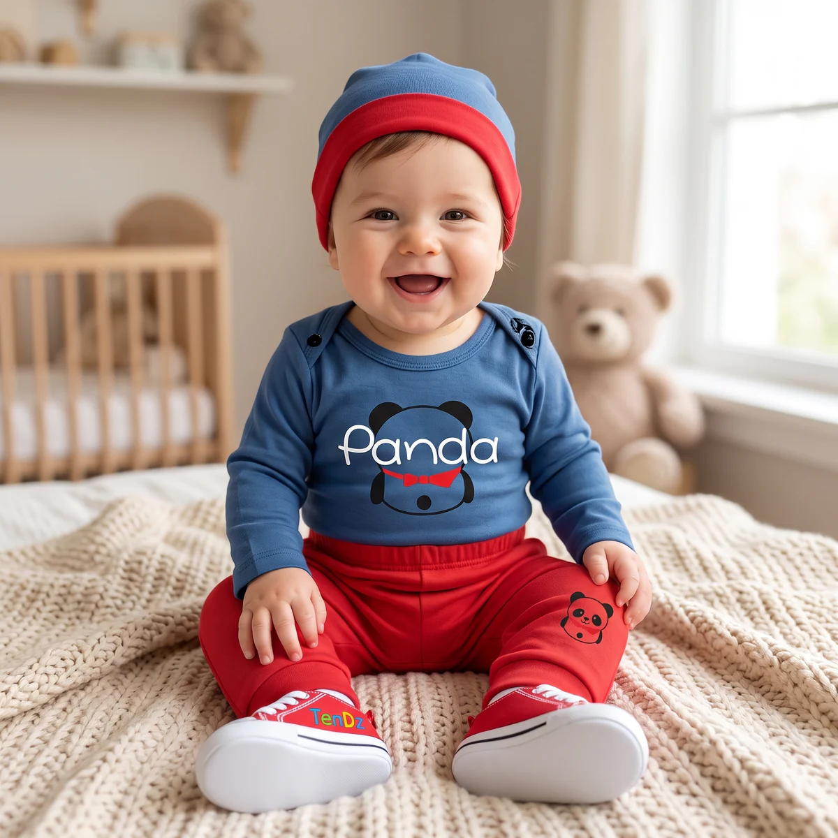 Baby Panda Bodysuit Outfit Set — photo 2