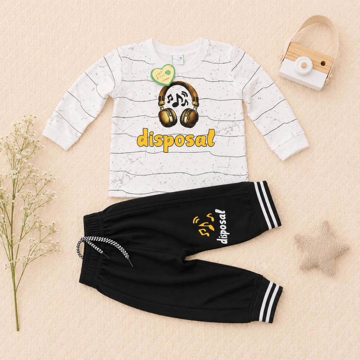 Baby Boy Music Headphone Winter 2-Piece Set