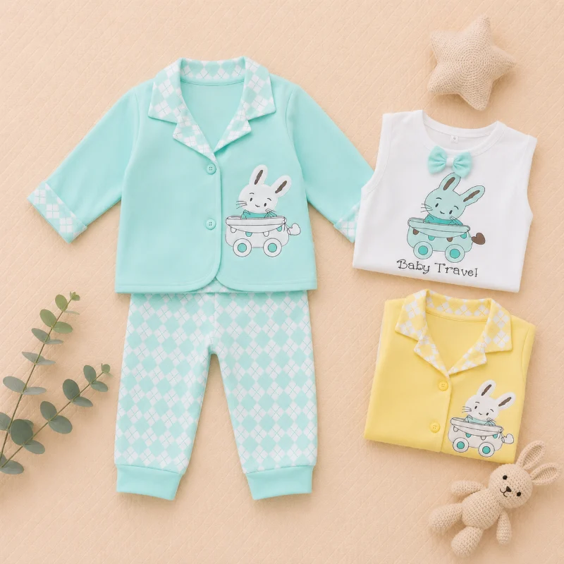 Baby Bunny Travel Winter 3-Piece Outfit Set