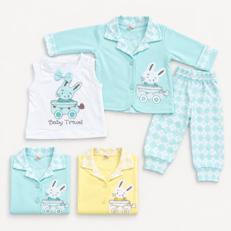 Baby Bunny Travel Winter 3-Piece Outfit Set
