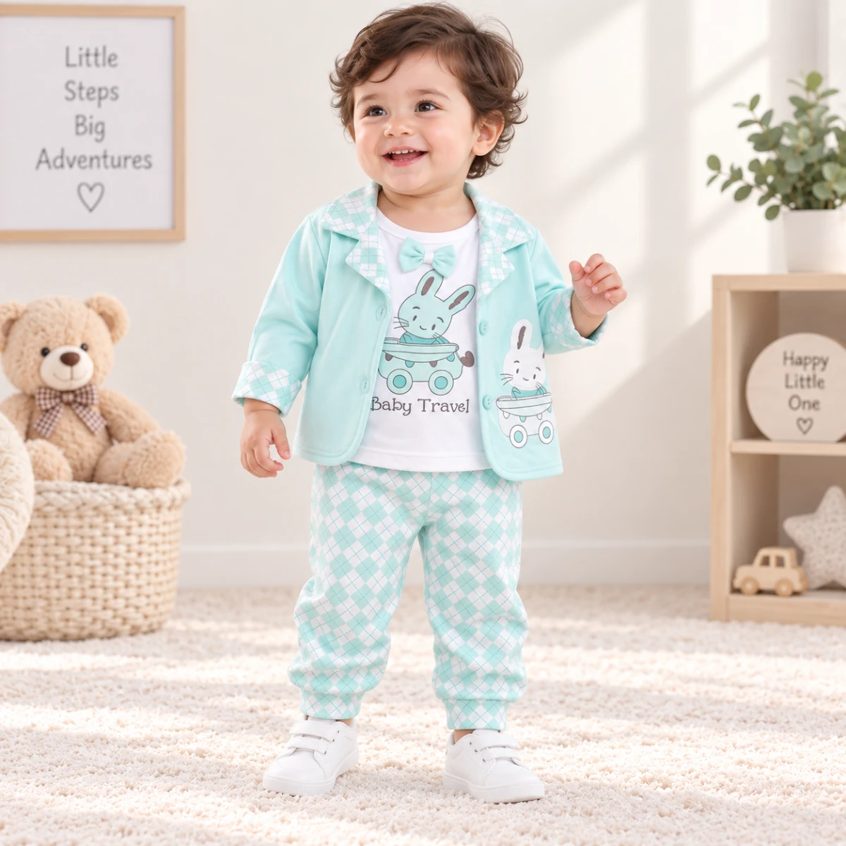 Baby Bunny Travel Winter 3-Piece Outfit Set