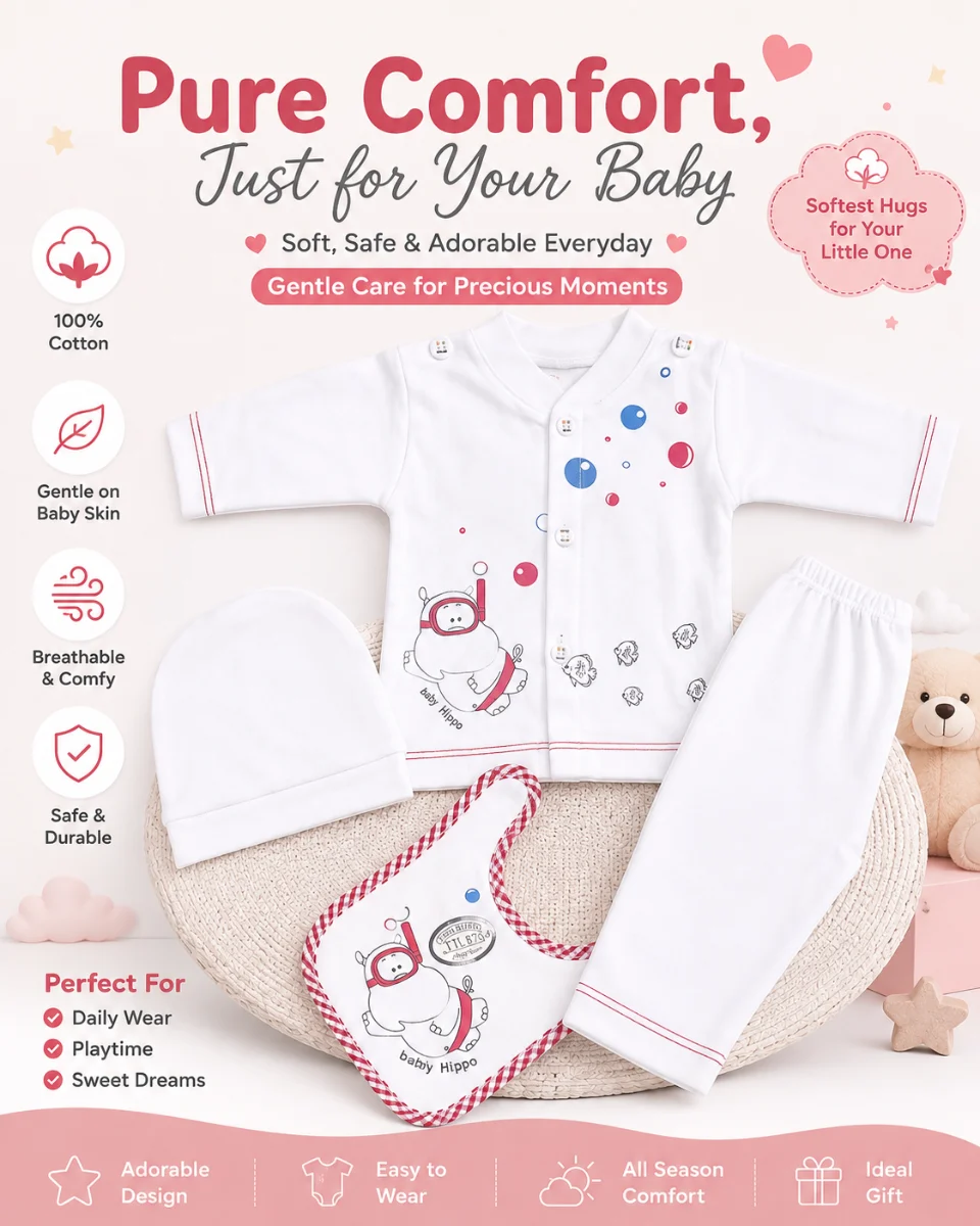 Baby Hippo Newborn Essential Set
