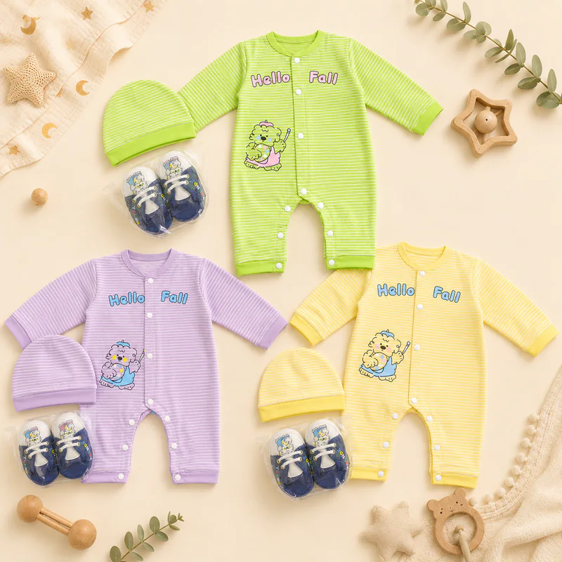 Baby Hello Fall Romper Set