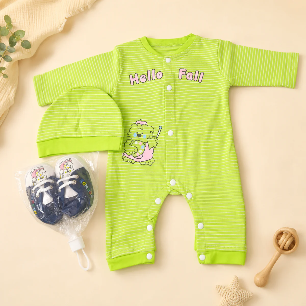 Baby Hello Fall Romper Set